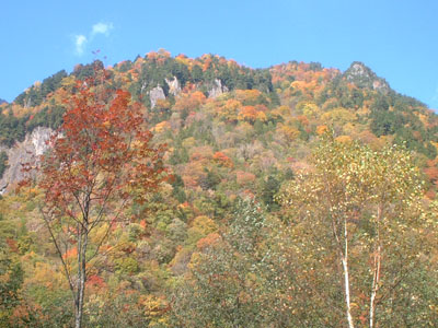 奥飛騨温泉郷、新穂高付近の紅葉